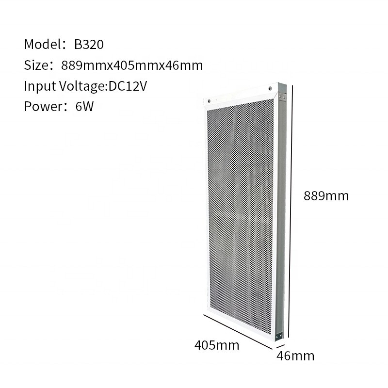 Electric Powered 12V Electrostatic Ozone AIR B320 for Commercial Air Cleaning