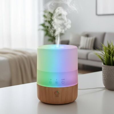 Good price English Ultrasonic Air Humidifier Featuring Timing 1H 3H 6H CONT and 7 Colorful Lights Suitable for Bedroom Living Room online
